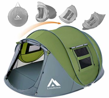 4 Person Easy Pop Up Tent Waterproof Automatic Setup - A Review